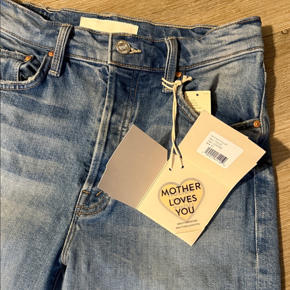 MOTHER Wide Leg superior the tomcat roller I confess 27 jeans high rise - Picture 2 of 4